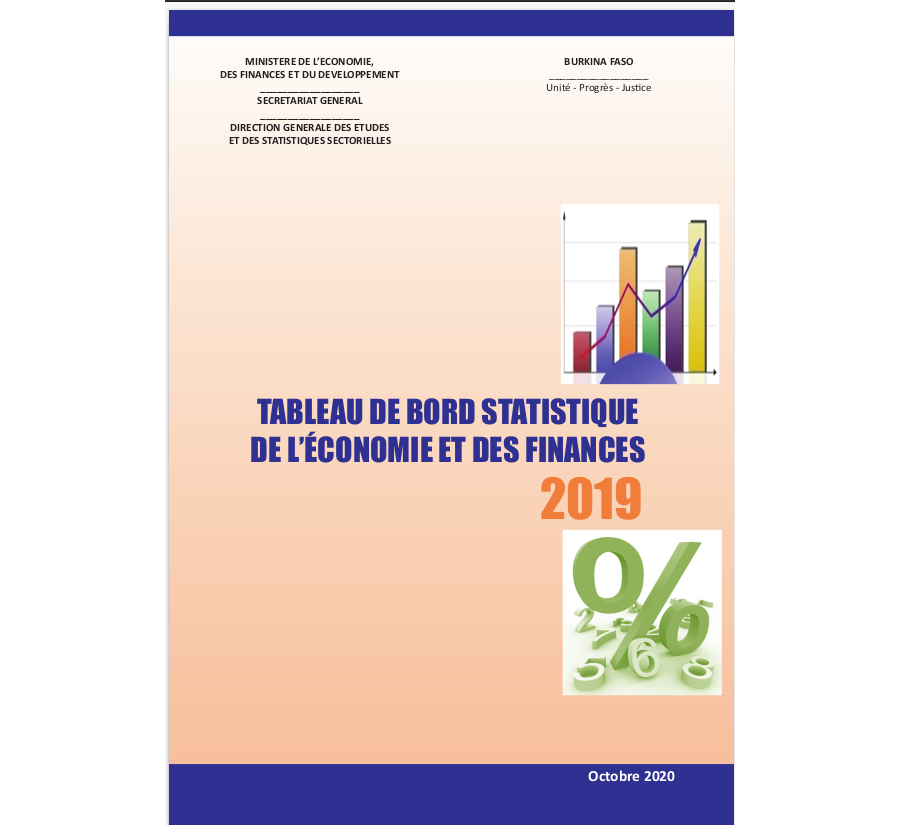 TABLEAU DE BORD STATISTIQUE DE L’ÉCONOMIE ET DES FINANCES 2019